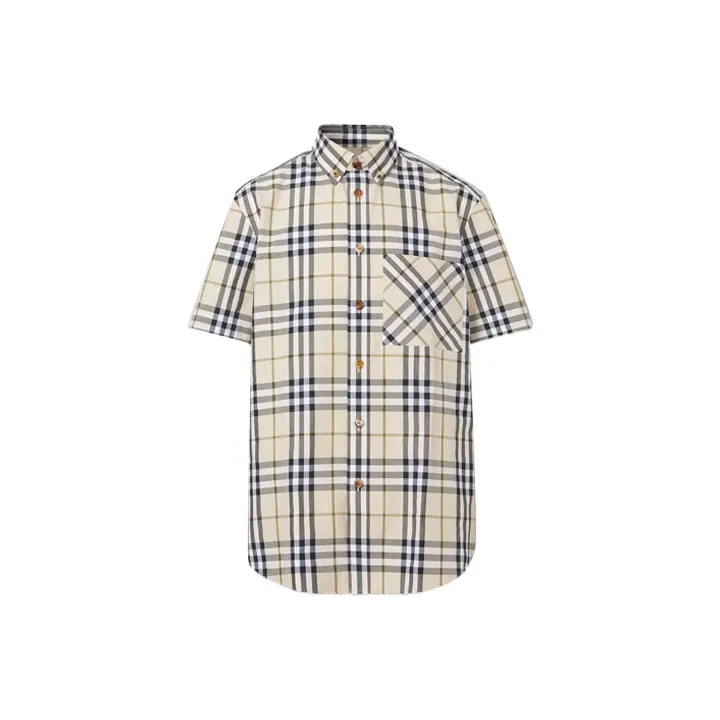 Burberry SS21 Shirt Men's Soft Yellow Brown-0