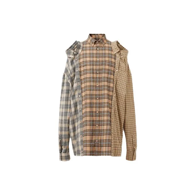 Burberry Shirts Men Camel-0