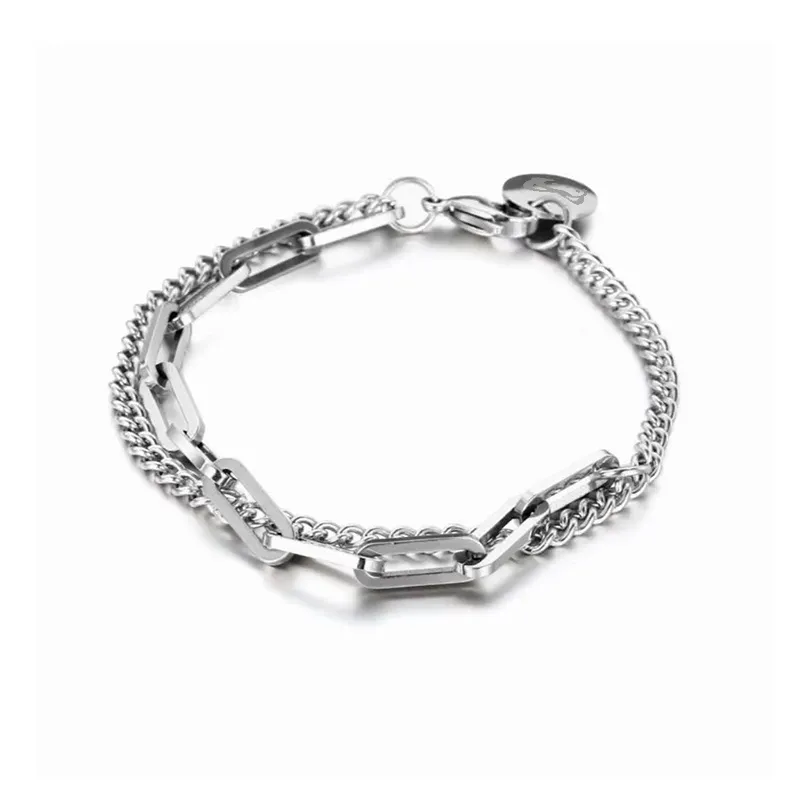 ALI THE FOX Titanium Steel Bracelets Unisex-0
