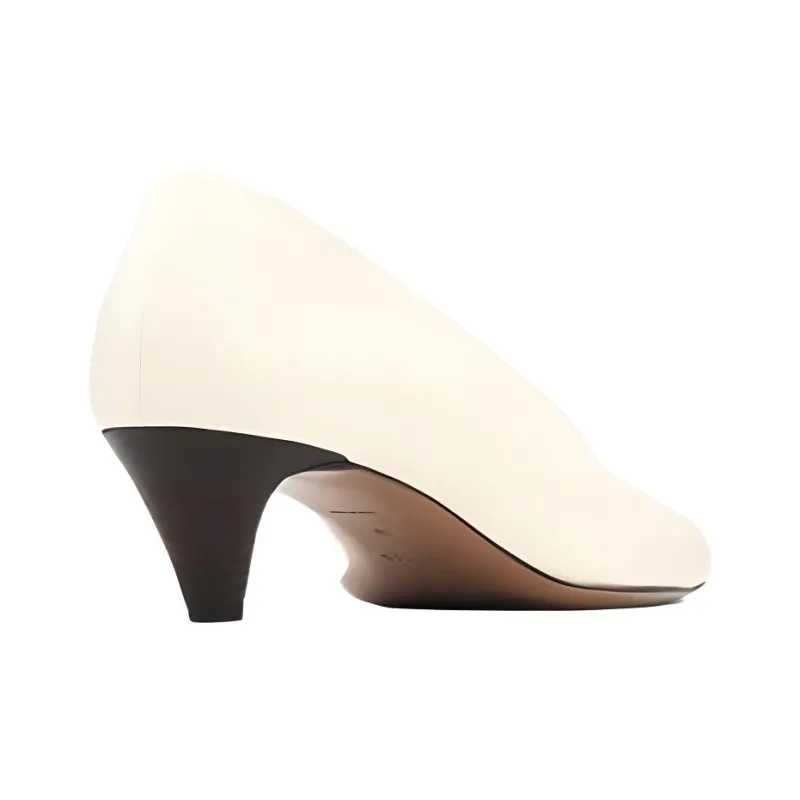 NEOUS Fera Cone Heel High Heels 4cm Women's Milk White-2