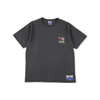 NBA x Parappa The Rapper X WIND AND SEA Bulls FW24 CHAMPIONS T Shirt Unisex Black