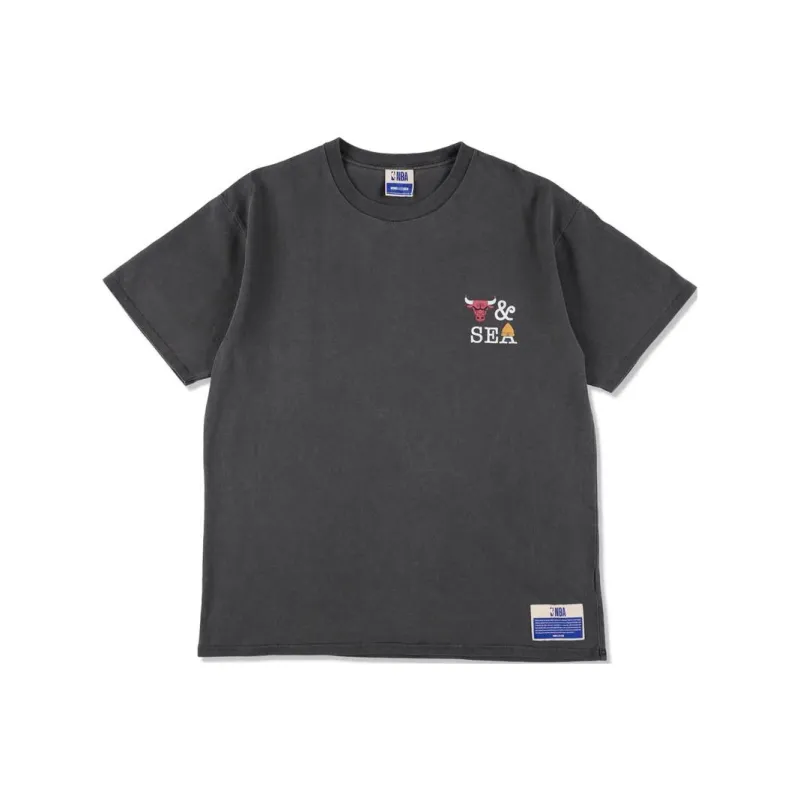 NBA x Parappa The Rapper X WIND AND SEA Bulls FW24 CHAMPIONS T Shirt Unisex Black-0