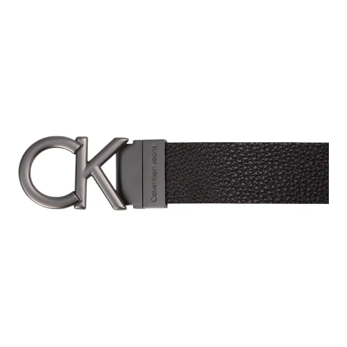 CALVIN KLEIN Cow Leather Belts Men's Space Black 3.4cm-2