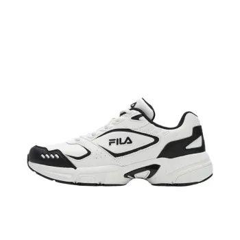 FILA DECIMUS Abrasion Resistant Low Top Casual Shoes Women's Snow Black