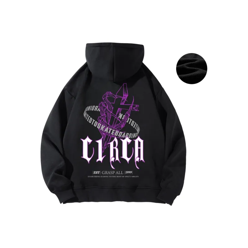 C1RCA American Luxury Streetwear Vintage Cross Letter Logo Print Sweatshirt Unisex-19