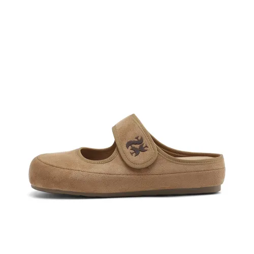 HLA Slip Resistant Wrap toe Slippers Women's Camel