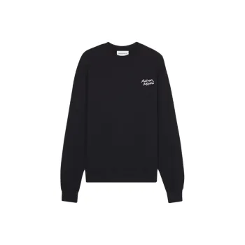 Maison Kitsune Logo Embroidered Crewneck Sweatshirt