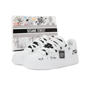 SESAME STREET Durable Lightweight And Breathable Low-Top Skateboard Shoes Unisex