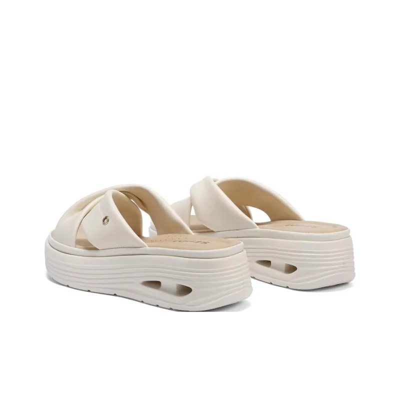Senda Leather Patchwork Slide Slippers Women's-3
