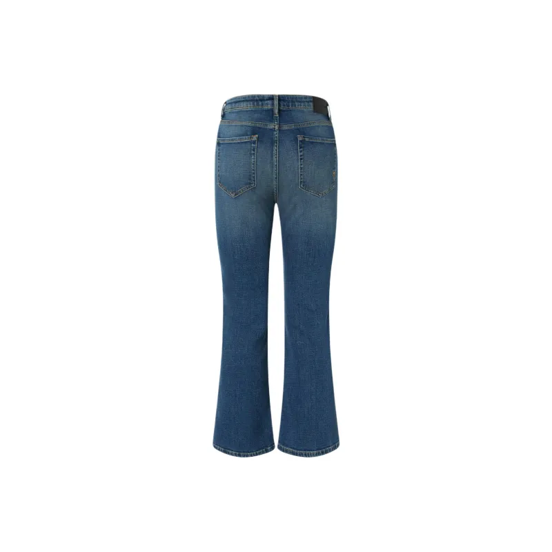 PINKO Medium Wash Denim Bootcut Jeans-1