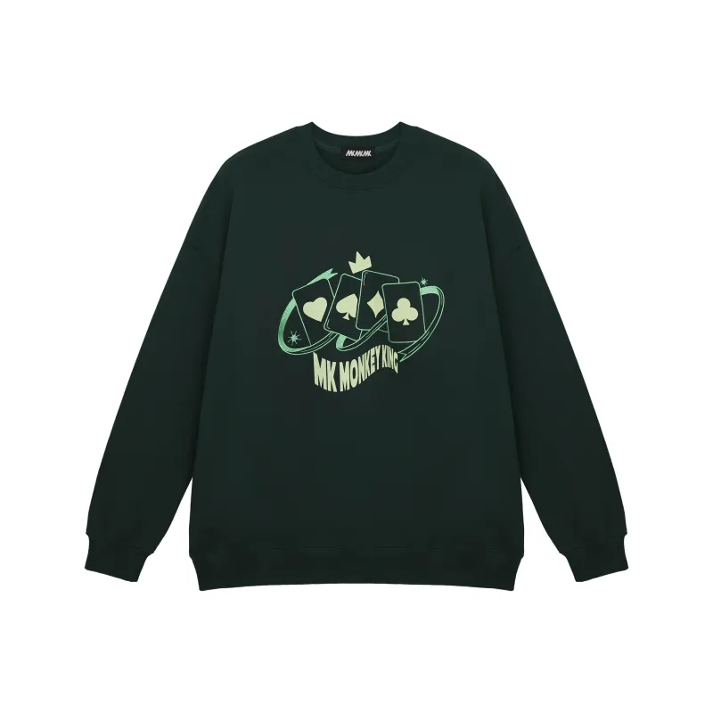 MK MONKEY KING Sweatshirt Unisex Turquoise-0