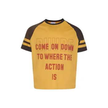 RHUDE T-Shirts Men Yellow