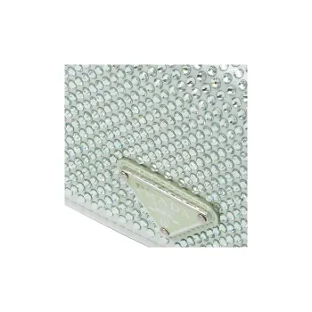 PRADA Fabric With Leather Card Holder Regular Women's Aqua Green