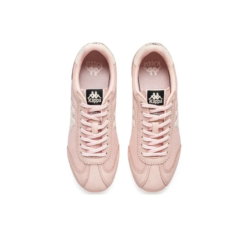 Kappa O.Lite70 Back to Back Anti Slip Wear Resistant Low Top Skateboard Shoes Women's Pink White-3