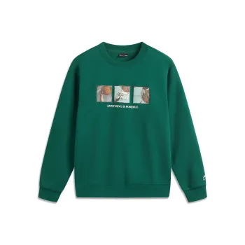 LiNing Sports Life Collection Sweatshirt Unisex Lush Green