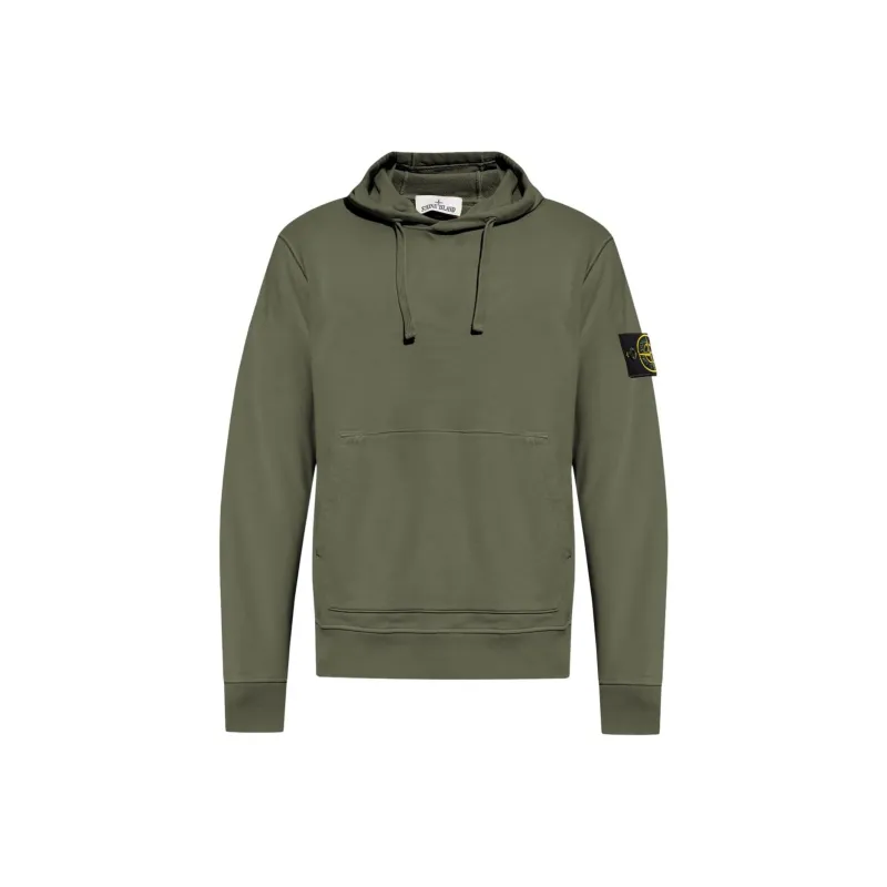 STONE ISLAND Fleece Garment Dyed Hoodie-0