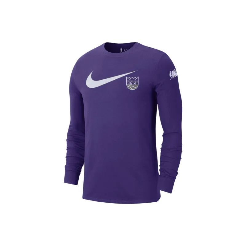 Nike Sacramento Kings Swoosh Essential Men's Nike Nba Long Sleeve T Shirt-0