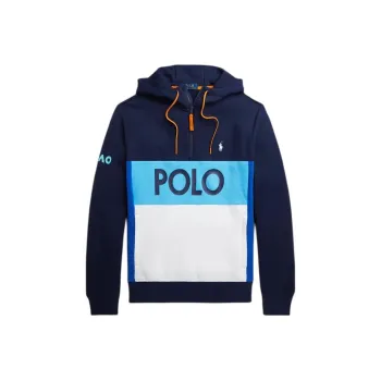 Polo Ralph Lauren Australian Open Fleece Hoodie Sweatshirt Men's Marine Blue