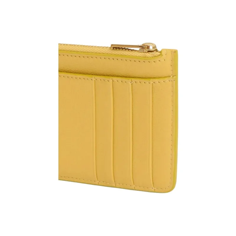 MANSUR GAVRIEL Calfskin Card Holder Women's Lemon Yellow-3