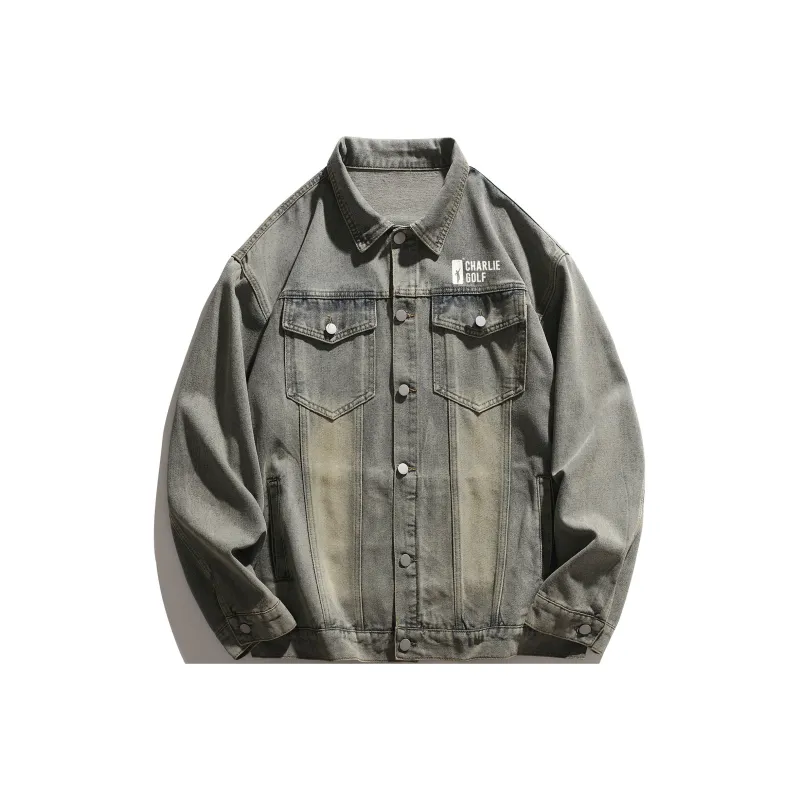 CHARLIE GOLF Denim Jacket Unisex-4