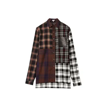 LOEWE Shirts Men Plaid