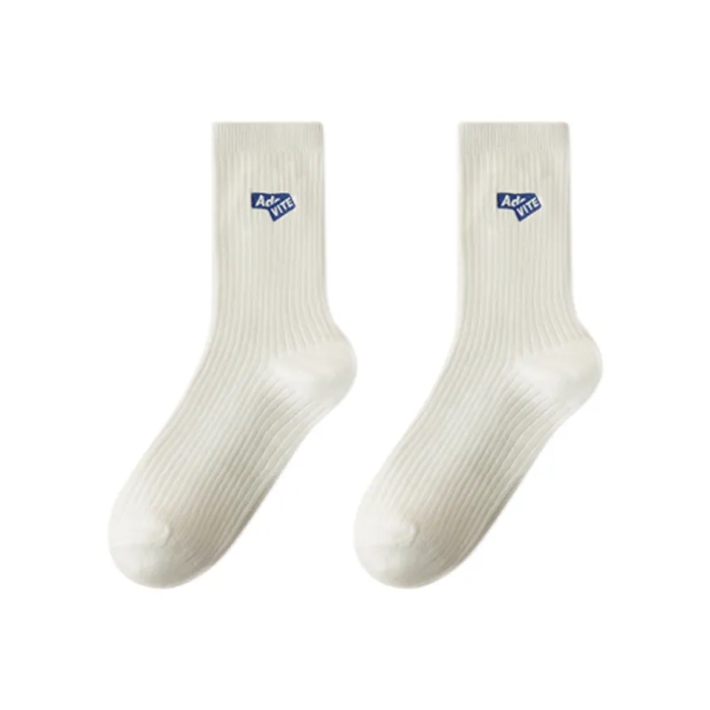 MIIOW Mid Calf Socks Unisex 2 Pack-0