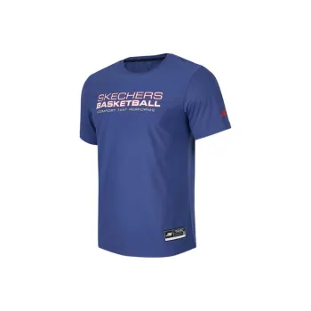 Skechers T Shirt Men's Deep Cobalt Blue