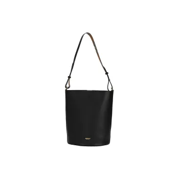 Burberry Grained Calfskin Bucket Bags Shoulder Bag Crossbody Bag Handbag Medium Size Women's Black