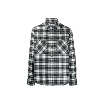 OFF WHITE Allover Check Flannel Arrow Shirt