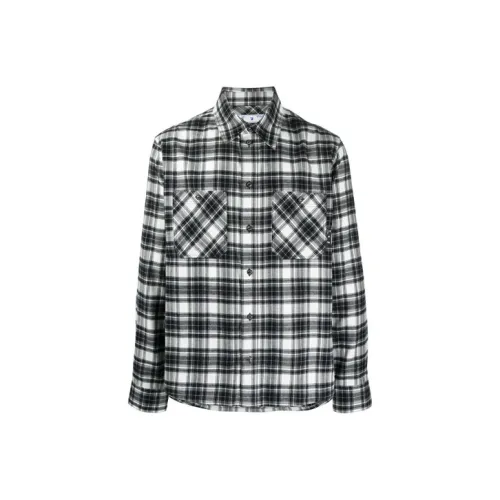 OFF WHITE Allover Check Flannel Arrow Shirt