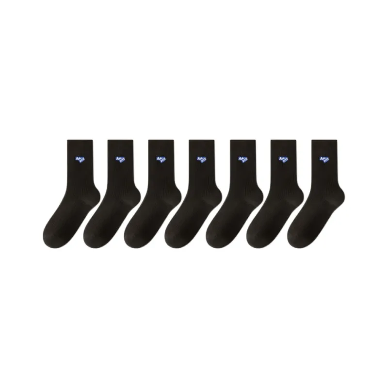 MIIOW Mid Calf Socks Unisex 7 Pack-10