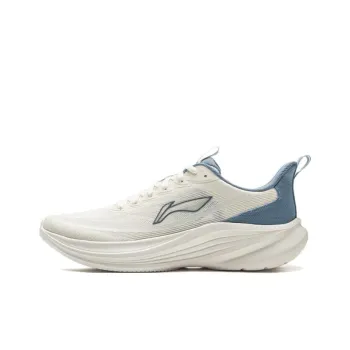 LiNing Light Breeze Low Top Casual Running Shoes Men's White Blue