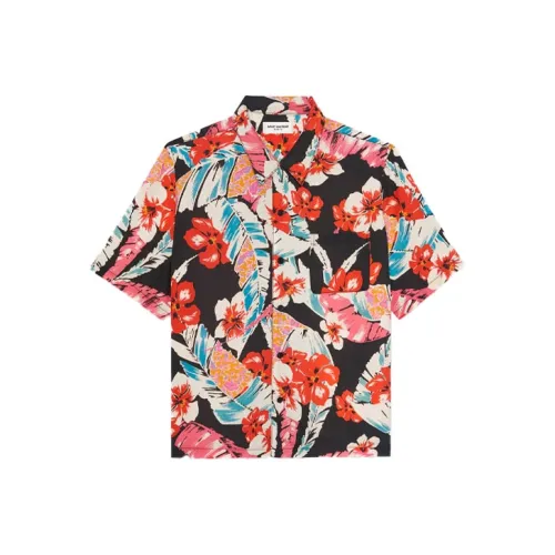 SAINT LAURENT Hawaiian Print Shirt