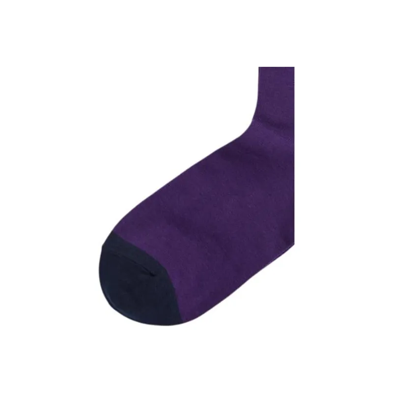 Polo Ralph Lauren SS24 Knee-High Socks Men's 1 Pack Dark Purple-3