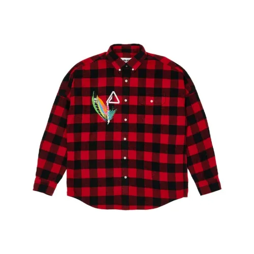 PALACE Shirts Unisex Black Red