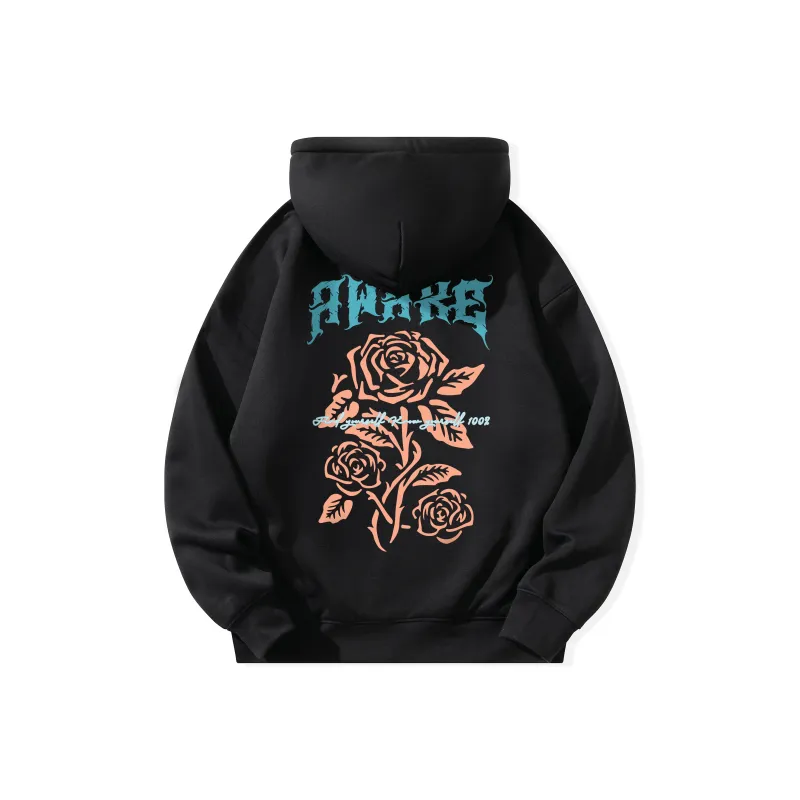 ACHS AWAKE Rose Printed Unisex Sweatshirt-2