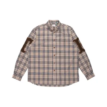 Burberry Letter Graphic Check Print Shirt