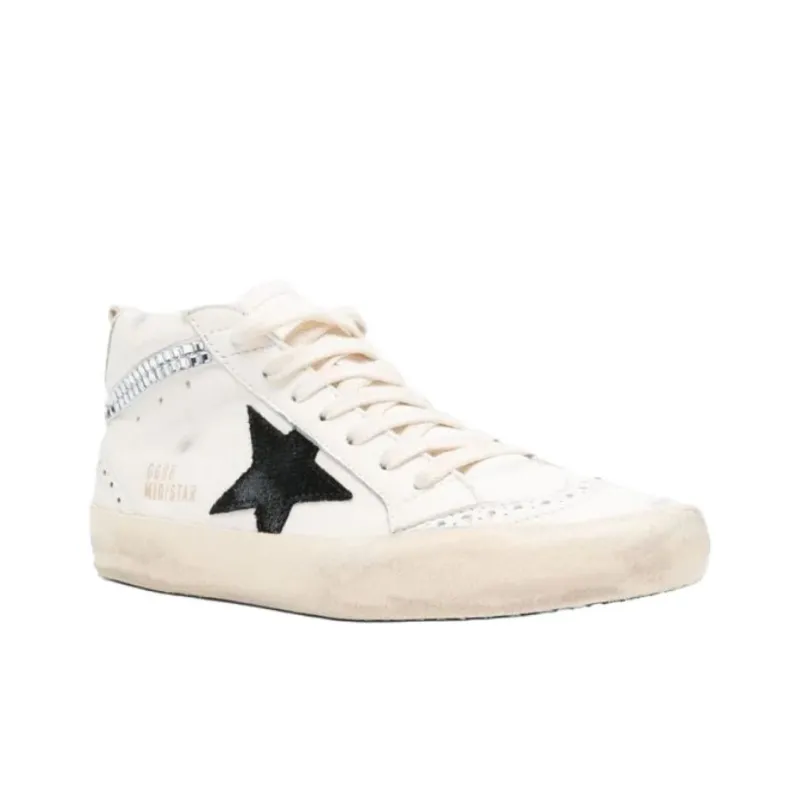 Golden Goose Mid Star Low Top Skateboard Shoes Women's White-2