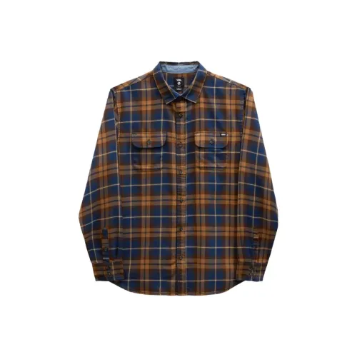 Vans Sycamore Long Sleeve Flannel Shirt Shirt Men's Brown