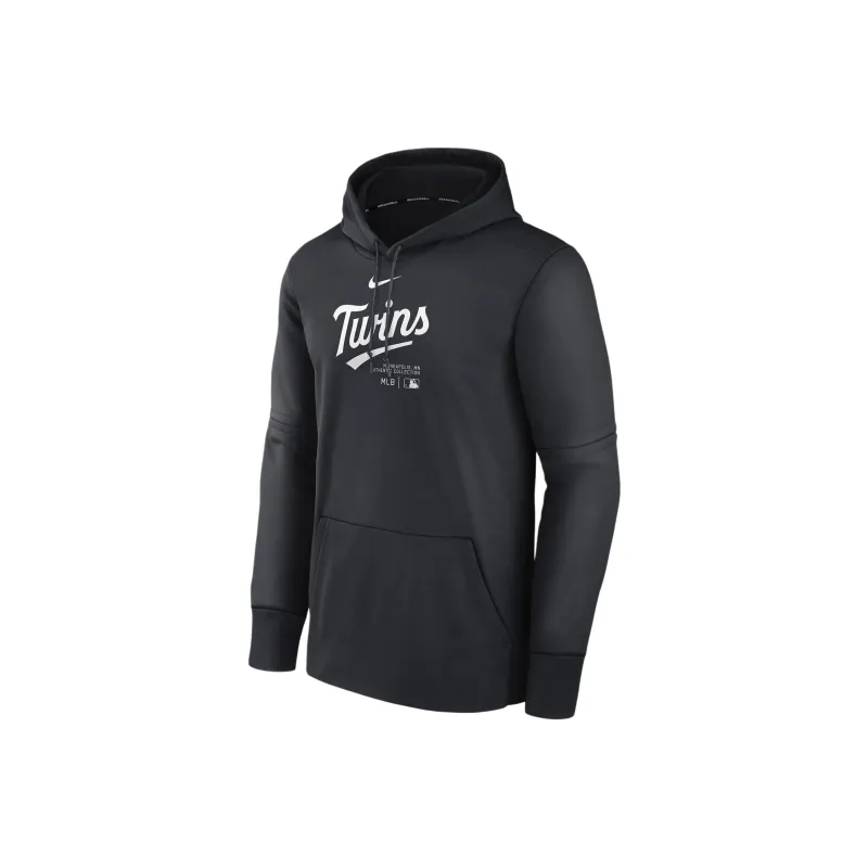 Nike Minnesota Twins Authentic Collection Practice Men's Nike Therma Mlb Pullover Hoodie-0