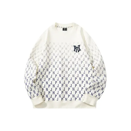 MLB Old Flower Sweatshirts Unisex Navy Blue