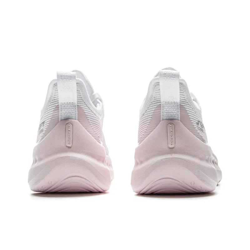 LiNing Cushioning Breathable Wear Resistant Low Top Casual Shoes Women's White Pink-5