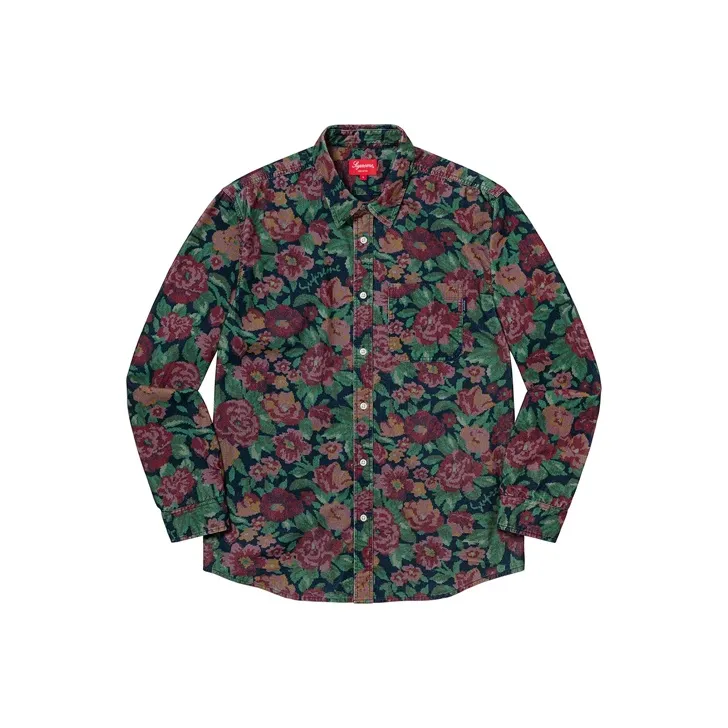 Supreme Digi Floral Corduroy Shirt-2