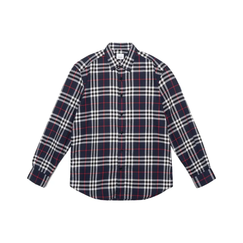 Burberry Vintage Shirt Men's Marine Blue-0