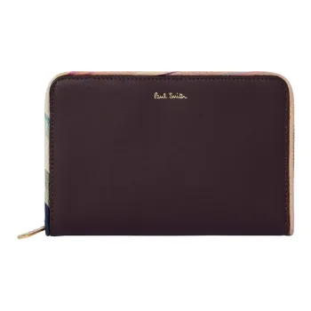 Paul Smith Leather Wallet Medium Size Women's Burgundy Red