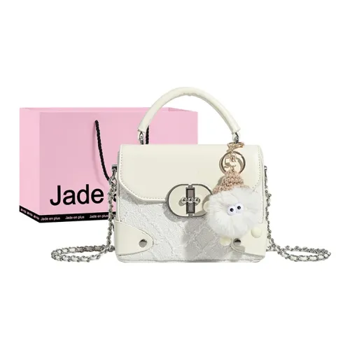 Jade En Plus PU Handbag, Shoulder Bag, Crossbody Bag Women's Fringe White