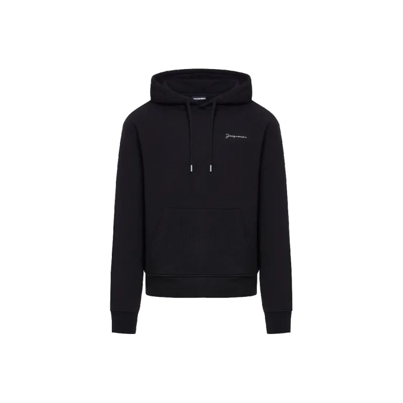 Jacquemus Logo Embroidered Drawstring Hoodie-0