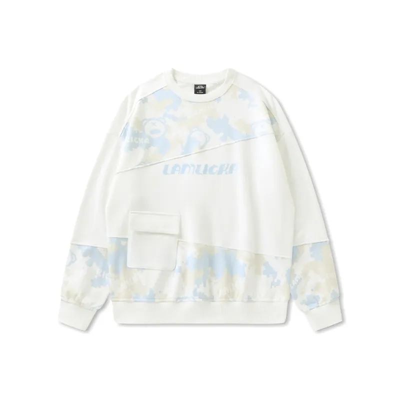 LAMLICKA Sweatshirt Unisex White-0
