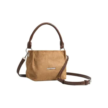 Boniu Matte Fabric Shoulder Bag, Handbag Regular Women's Brown