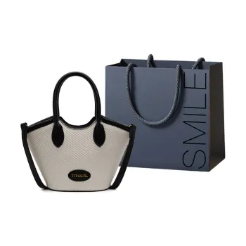 SWIMADE PU Handbag Women's Beige/Black/Black & Beige/Black & Gray